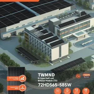 Фотоволтаичен панел Tongwei 575Wp TWMPD-72HD двулицев