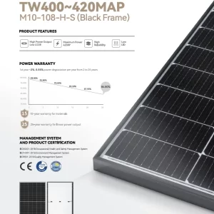 Фотоволтаичен панел Tongwei TW410MAP